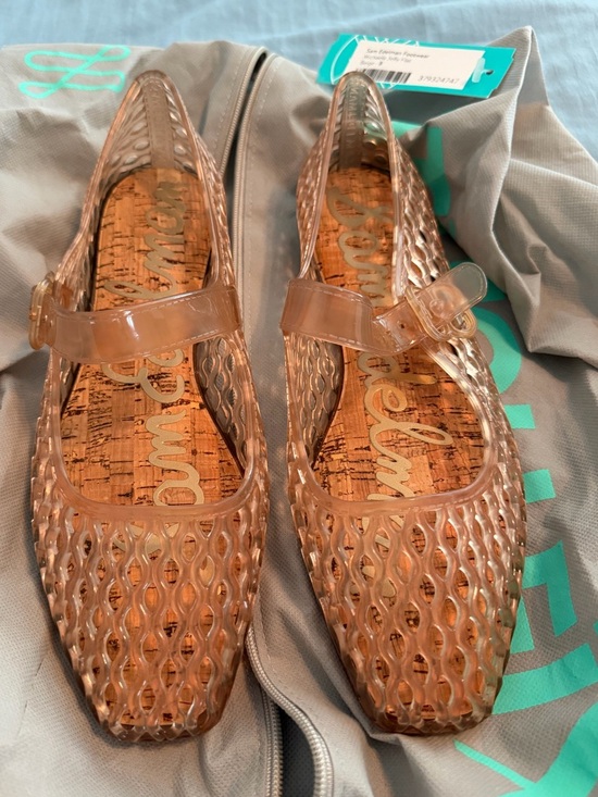 Sam Edelman Shoes - Sam Edelman Women's Jelly Mary Jane Flats in Rose Gold
